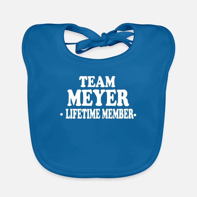 Meyer Team Lebenslang Mitglied Geschenkidee Baby Bio-Lätzchen