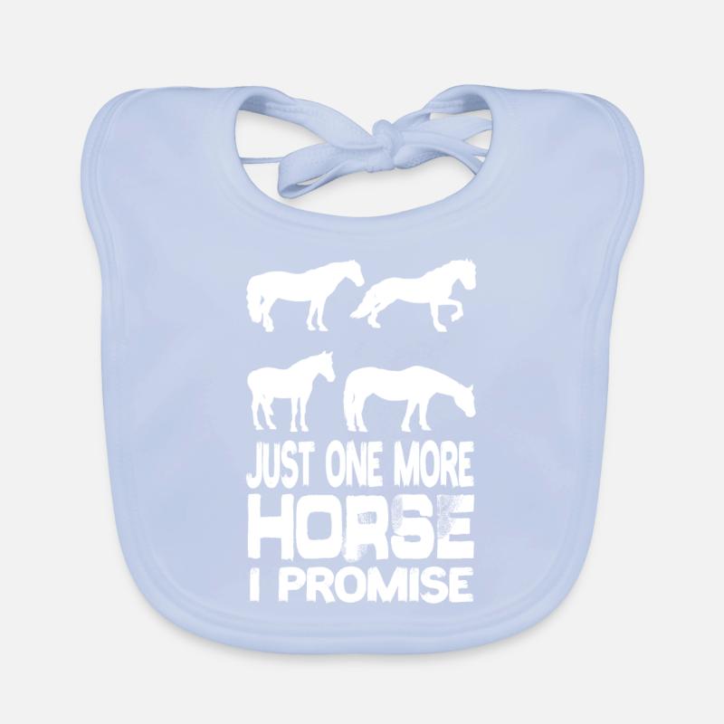 Juste un cheval de plus que je promets Cheval équestre Bavoir bio Bébé