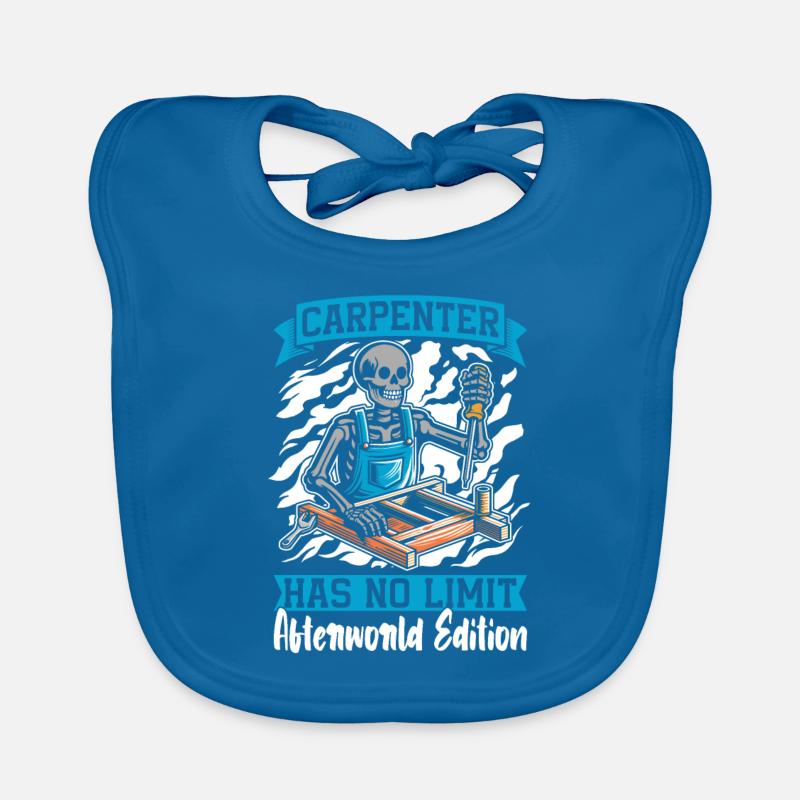 Carpenter Carpenter Carpenter Skeleton Organic Baby Bibs