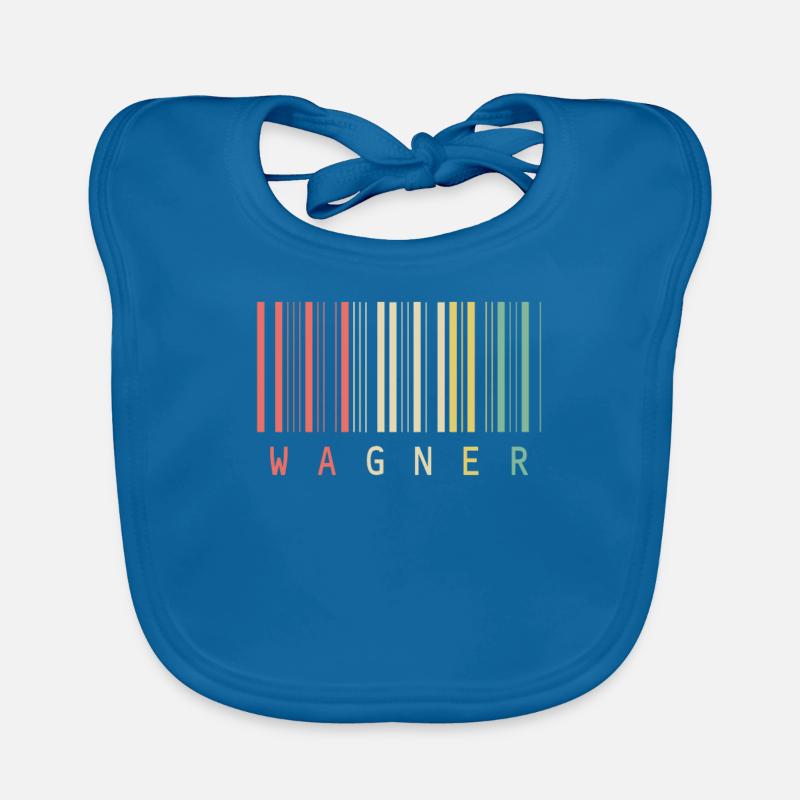 Nom de style de code-barres unique Wagner Bavoir bio Bébé