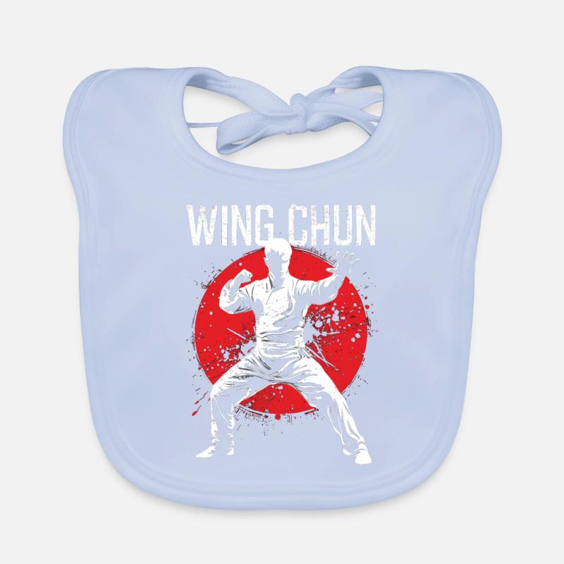 Wing Chun Kampfsport Geschenk Baby Bio-Lätzchen