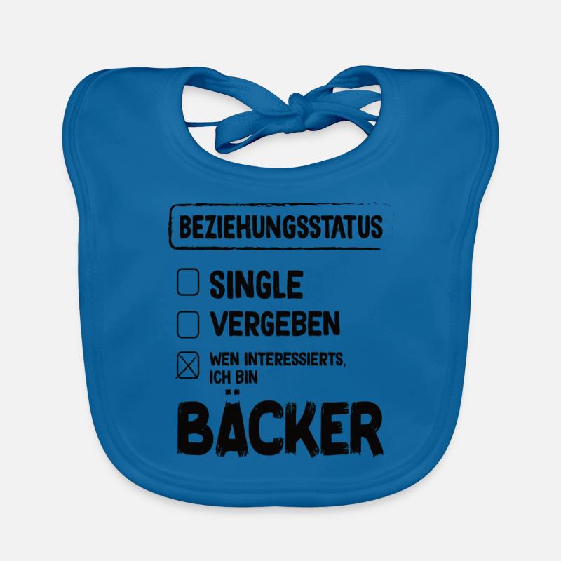 Bäcker Beziehungsstatus Back Backwaren Backen Baby Bio-Lätzchen