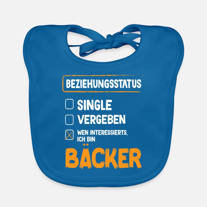 Bäcker Beziehungsstatus Back Backwaren Backen Baby Bio-Lätzchen