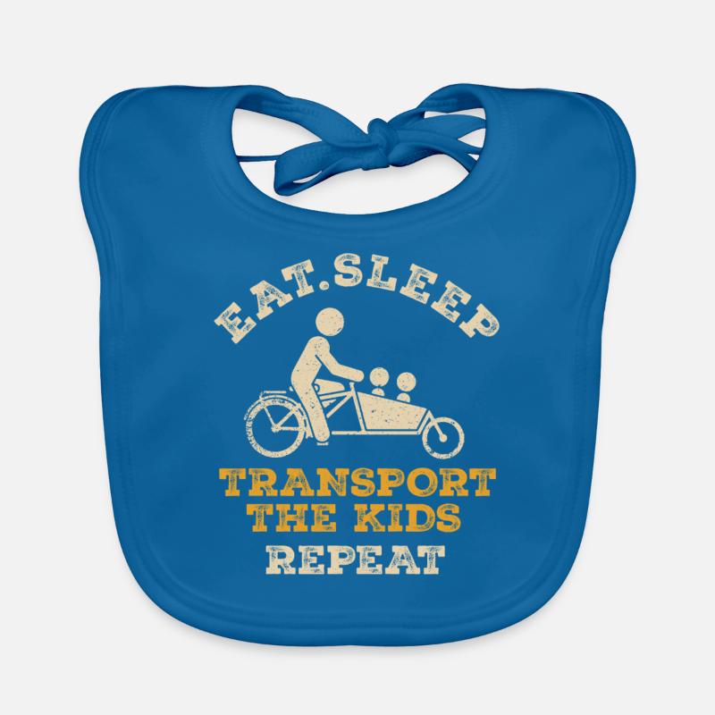 Vélo cargo Eat Sleep Repeat Bavoir bio Bébé