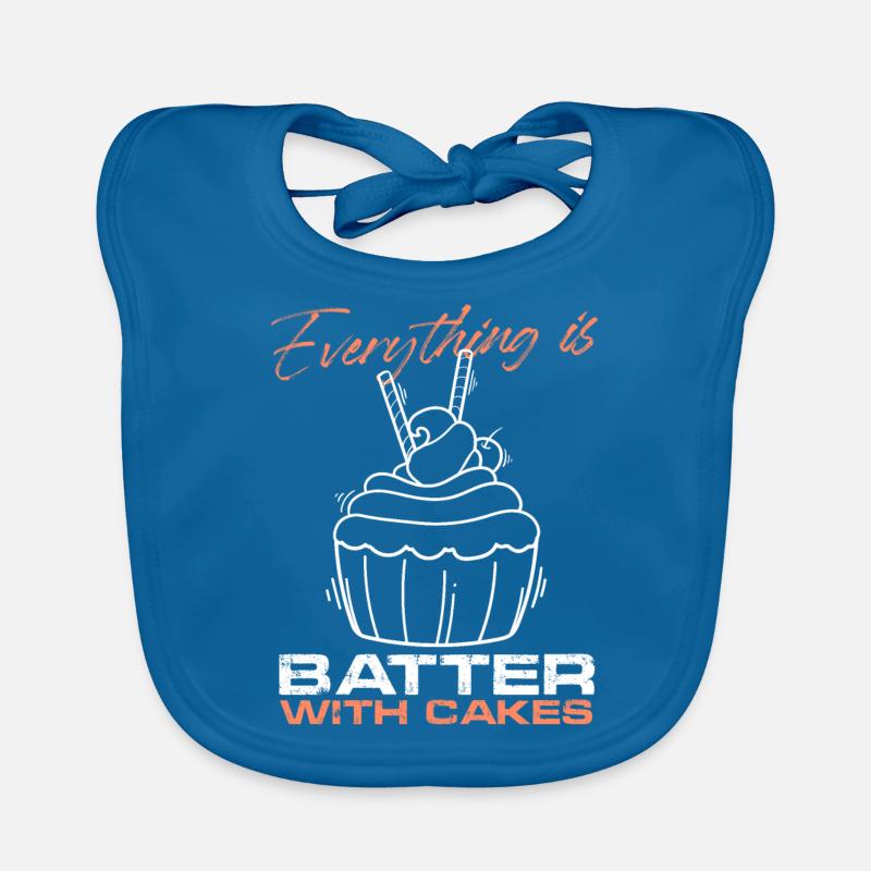 Everything Is Better With Cakes Cake Artist Organic Baby Bibs