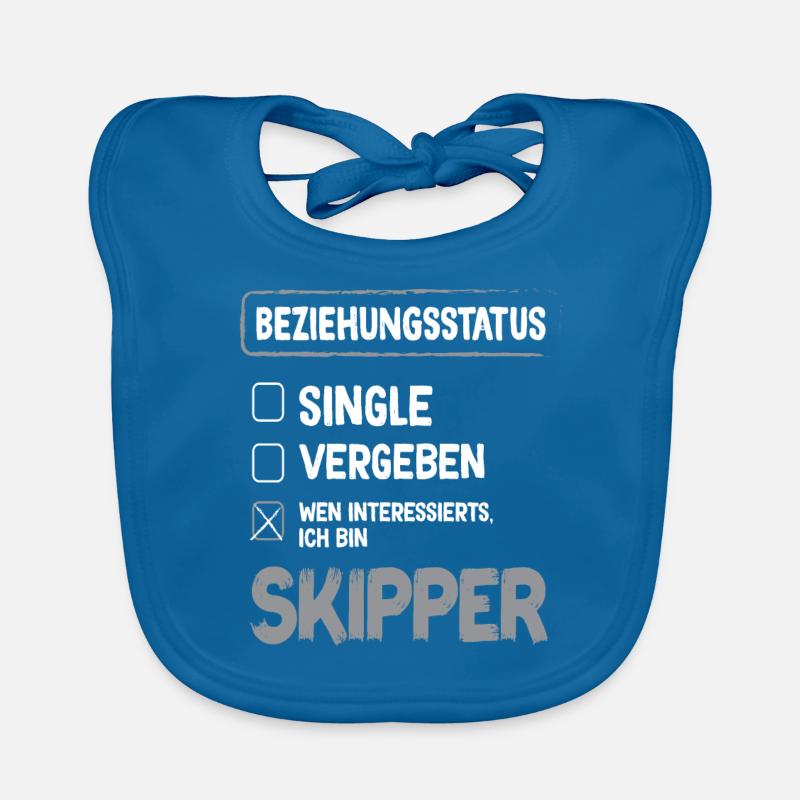 Skipper Relationship Status Skipper Sailing Sailor Organic Baby Bibs