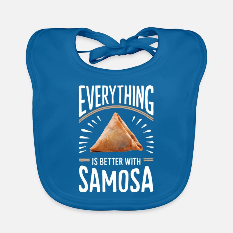 Everything is better with samosa Organic Baby Bibs