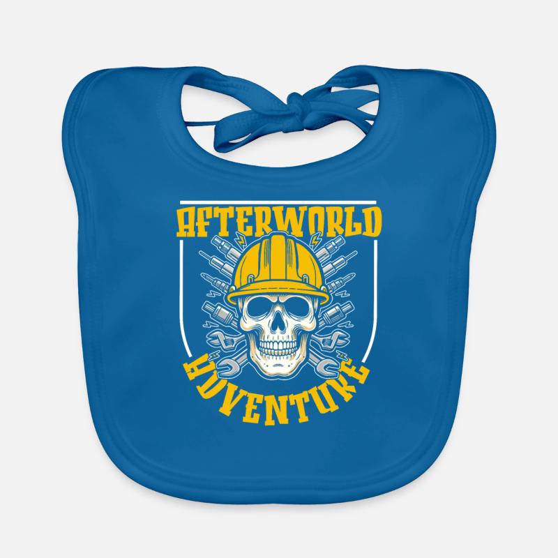 Electrician Electronics Technician Skeleton Organic Baby Bibs