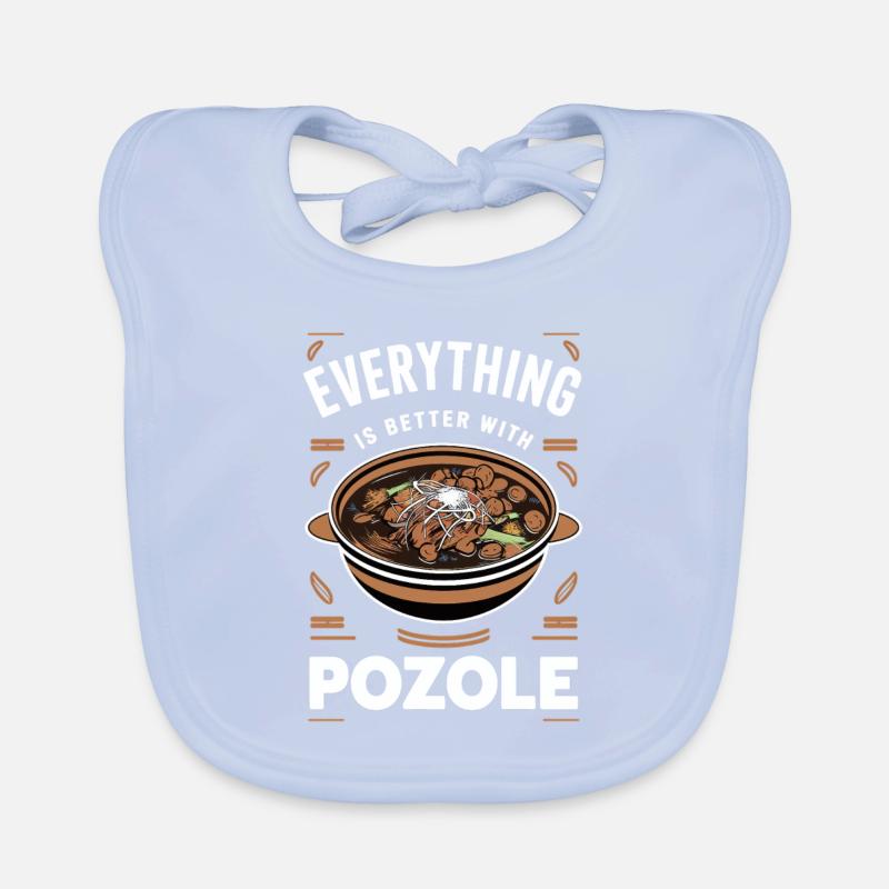 Everything is better with Pozole Organic Baby Bibs