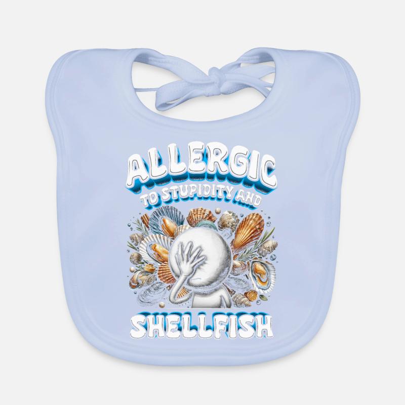 Seafood Allergy Allergic To Shellfish Organic Baby Bibs