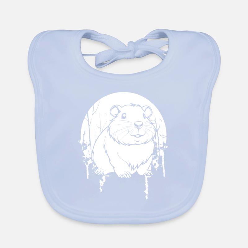 Hamster Goldhamster Moon Howling Baby Bio-Lätzchen