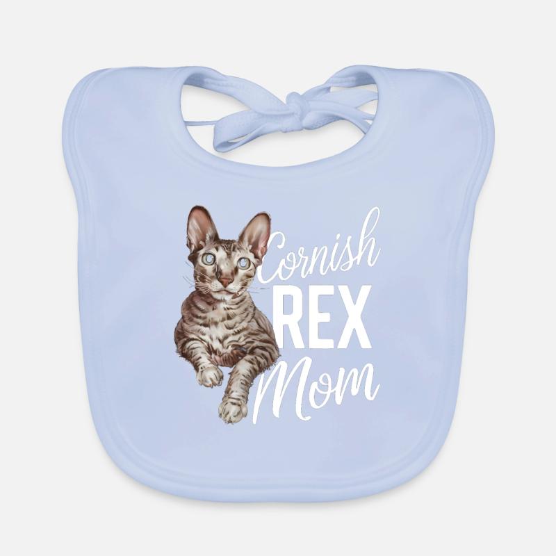Katze Cornish Rex Geschenk Baby Bio-Lätzchen
