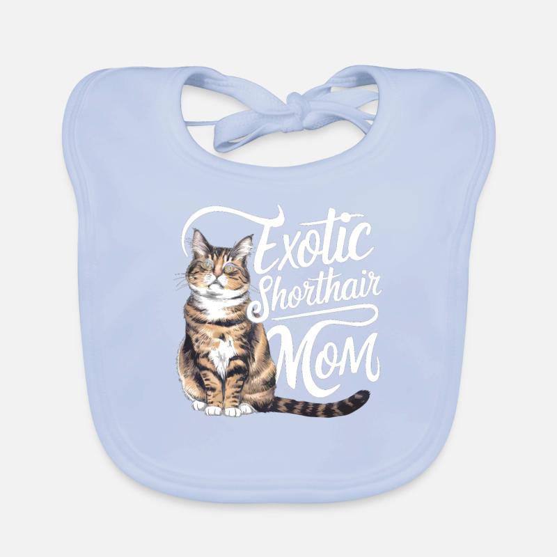 Katze Exotisch Kurzhaar Geschenk Baby Bio-Lätzchen