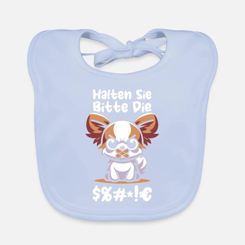Papillon Please shut up Organic Baby Bibs
