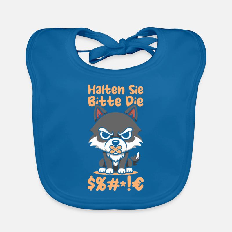 Wolf please shut up Organic Baby Bibs