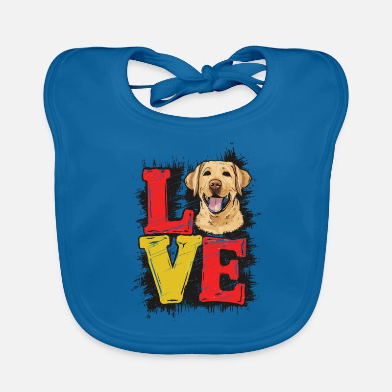 AMOUR Labrador Bavoir bio Bébé