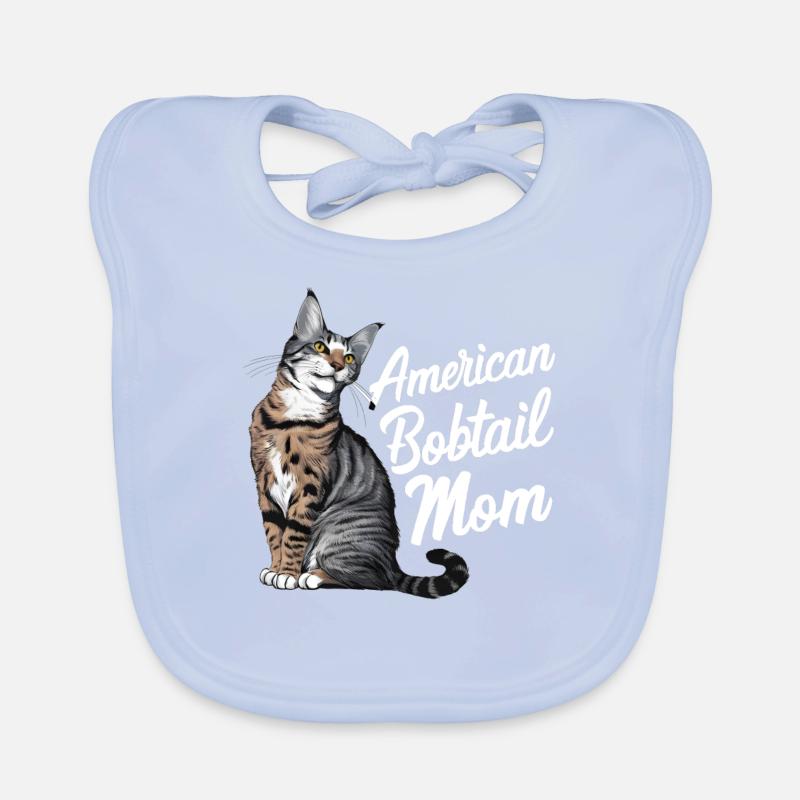 Katze American Bobtail Geschenk Baby Bio-Lätzchen