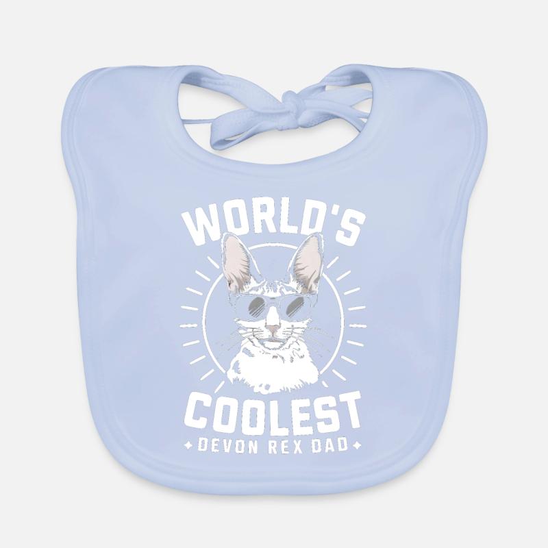 Katze Devon Rex Geschenk Baby Bio-Lätzchen