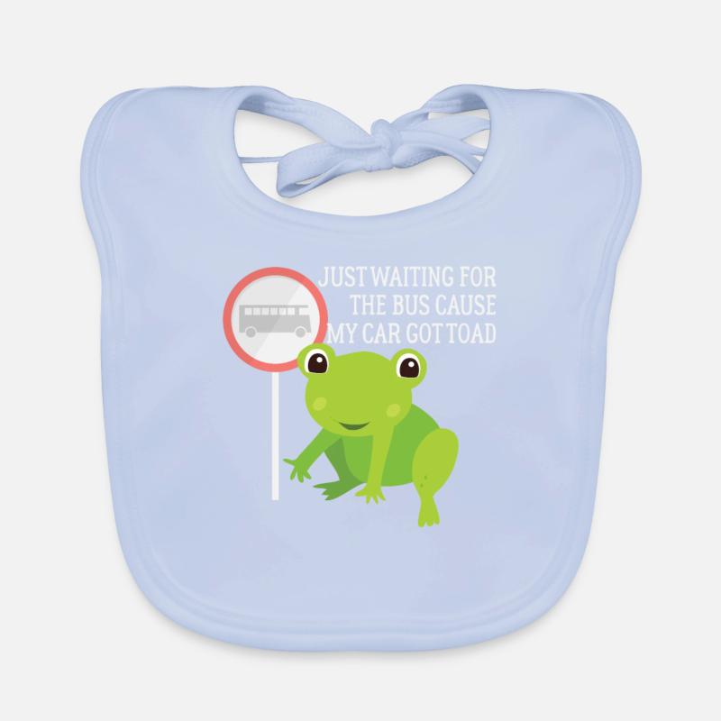 J’attends juste le bus parce que ma voiture s’amuse à crapauder Bavoir bio Bébé