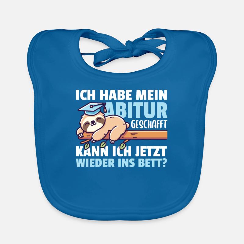 Abitur Absolvent Mädchen und Jungen Abitur Baby Bio-Lätzchen