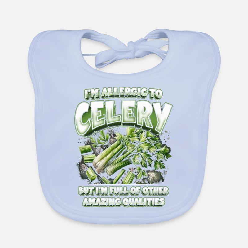 Celery allergy Organic Baby Bibs