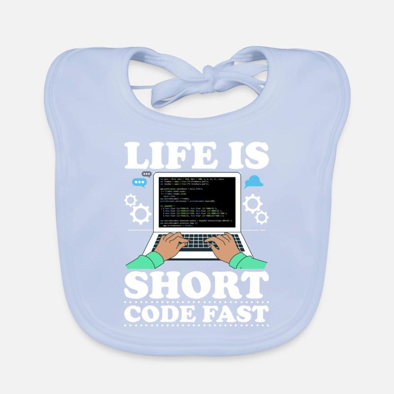 Programmeur Informaticien Cadeau de nerd informatique Bavoir bio Bébé
