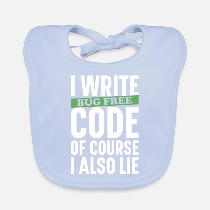 Programmierer Informatiker Computer Nerd Geschenk Baby Bio-Lätzchen