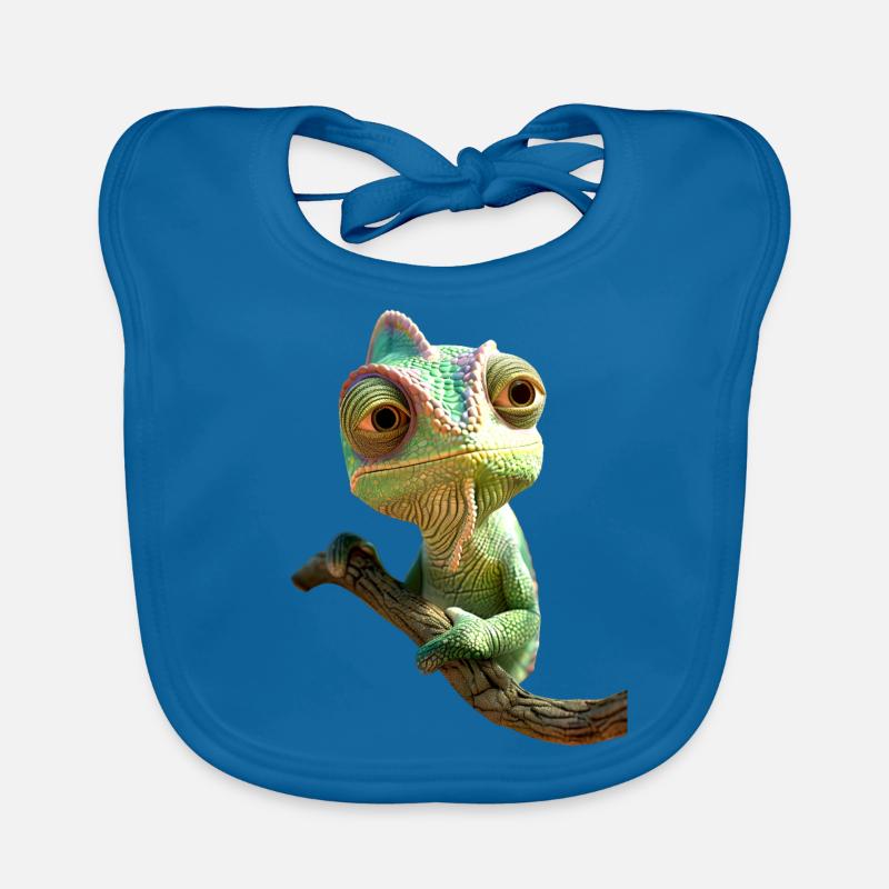 Chameleon, Lizard, Reptile, Iguana, Lizard, Chameleons Organic Baby Bibs