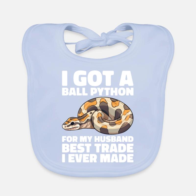 Boule de banane Python Herpétologiste Boule de corail Bavoir bio Bébé