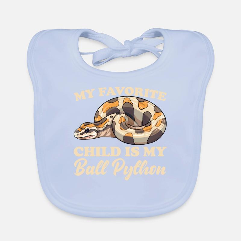 Boule de banane Python Herpétologiste Boule de corail Bavoir bio Bébé