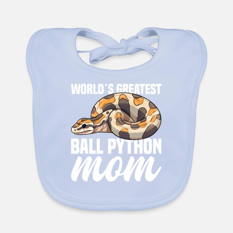 Banana Ball Python Herpetologist Coral Ball Organic Baby Bibs
