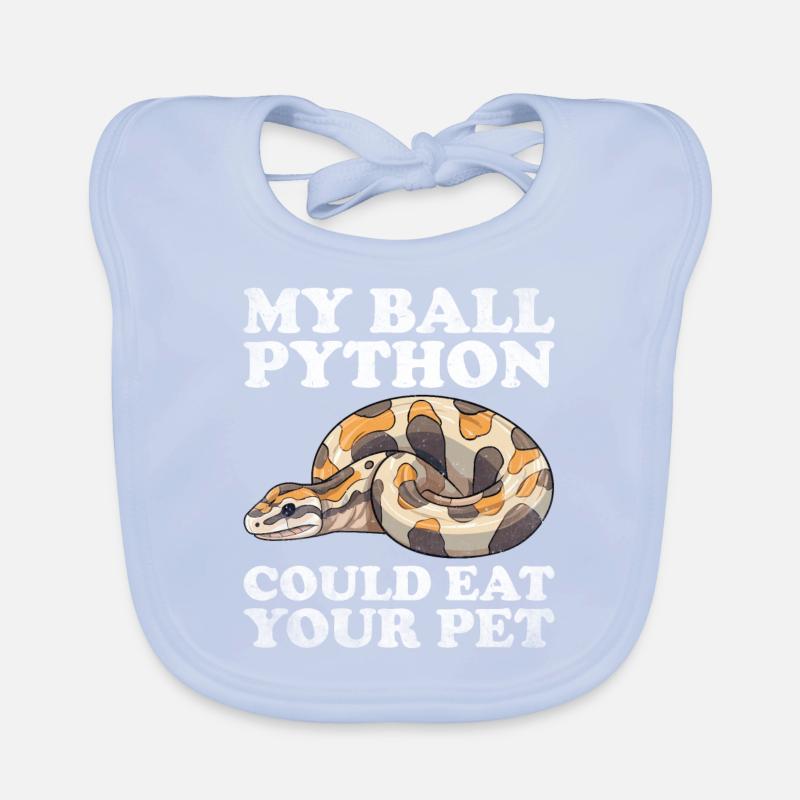 Boule de banane Python Herpétologiste Boule de corail Bavoir bio Bébé