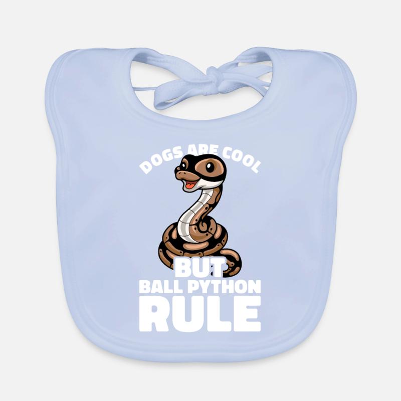 Banana Ball Python Herpetologist Coral Ball Organic Baby Bibs