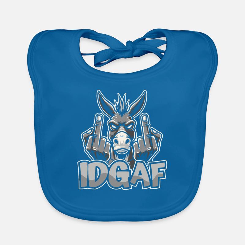 Muli Donkey Idgaf Organic Baby Bibs
