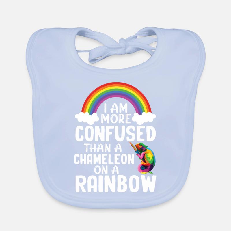 Je suis plus confus qu’un caméléon Bavoir bio Bébé