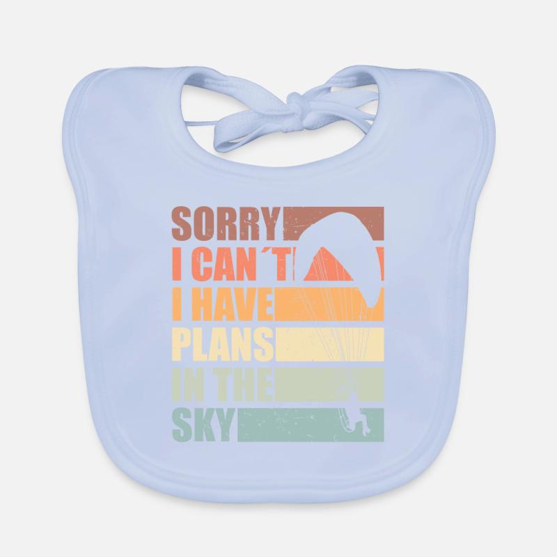 Sorry I have plans in heaven – paramotoring Organic Baby Bibs