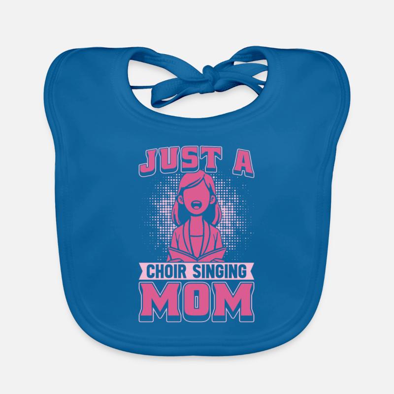 Choir Singer Just A Choir Singing Mom Organic Baby Bibs