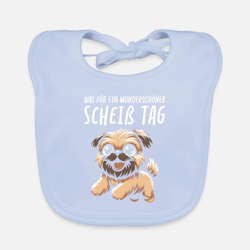 Brussels Griffon Wunderschöner Tag Baby Bio-Lätzchen