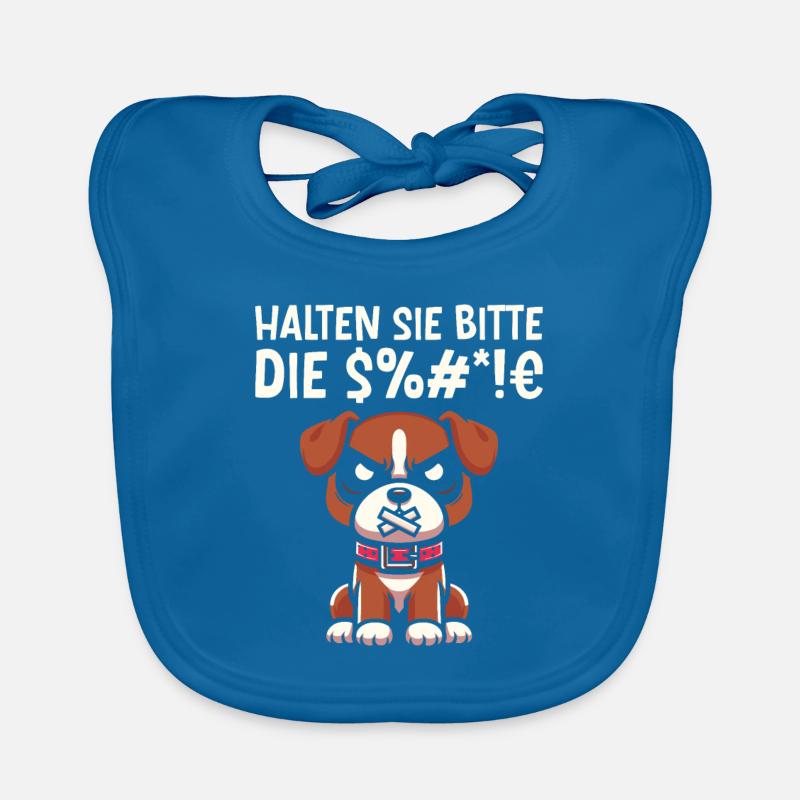 Boxer Hund Deutscher Boxer Baby Bio-Lätzchen
