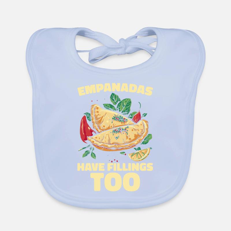 Empanada Spanish Dumpling Mexican Organic Baby Bibs