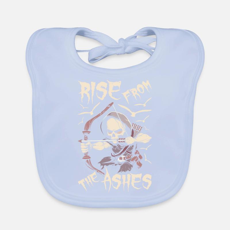 Bogenjagd Bogenjäger Skelett Baby Bio-Lätzchen