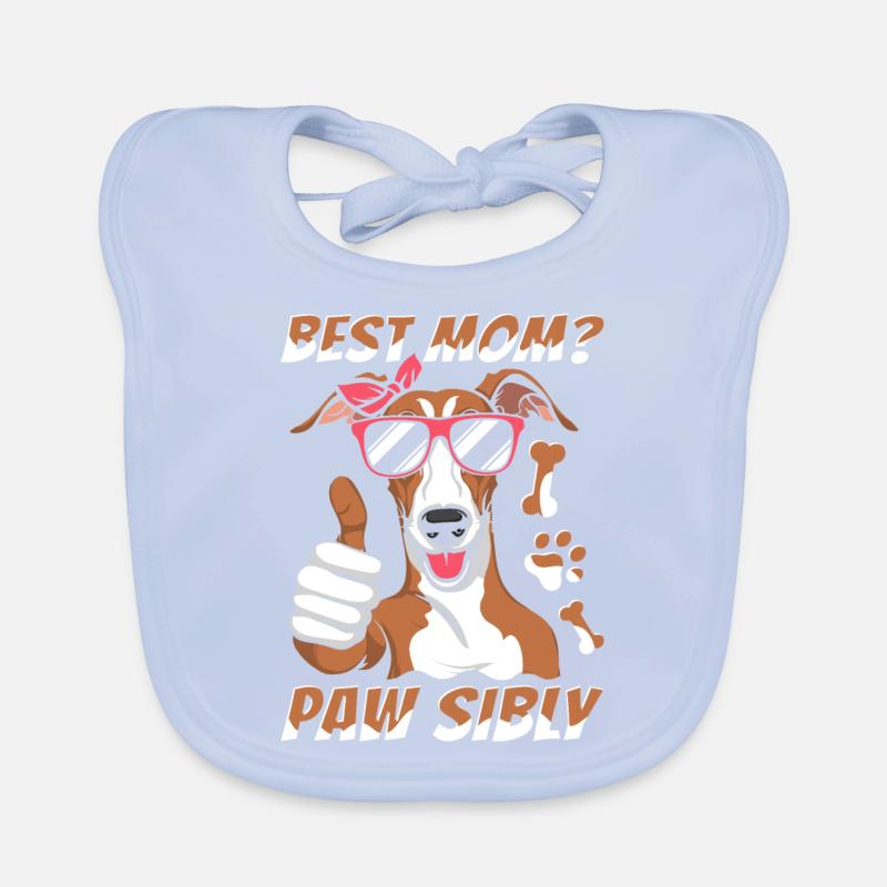 Lévrier Lévrier Mère Meilleure Maman Pawsibly Bavoir bio Bébé