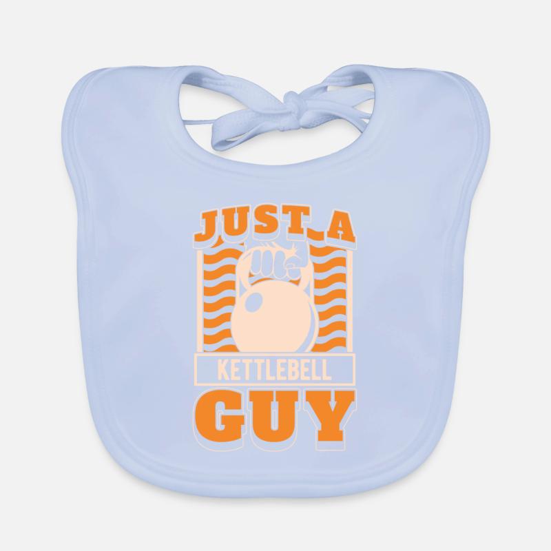 Kettlebell juste un gars de kettlebell Bavoir bio Bébé