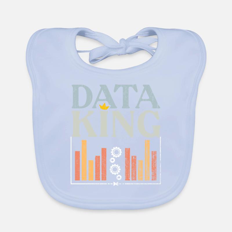 Awesome Data King For Deep Learning Data Scientist Baby Bio-Lätzchen