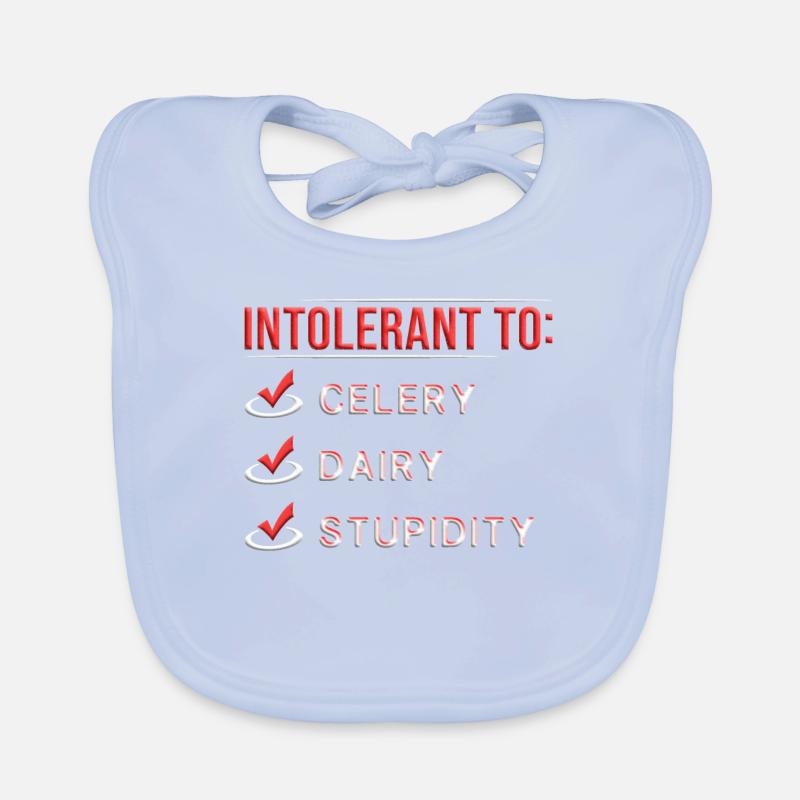 Allergique au céleri : Intolérance à la moutarde au sésame Bavoir bio Bébé