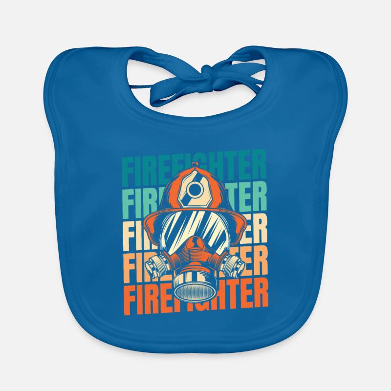 Fireman Organic Baby Bibs