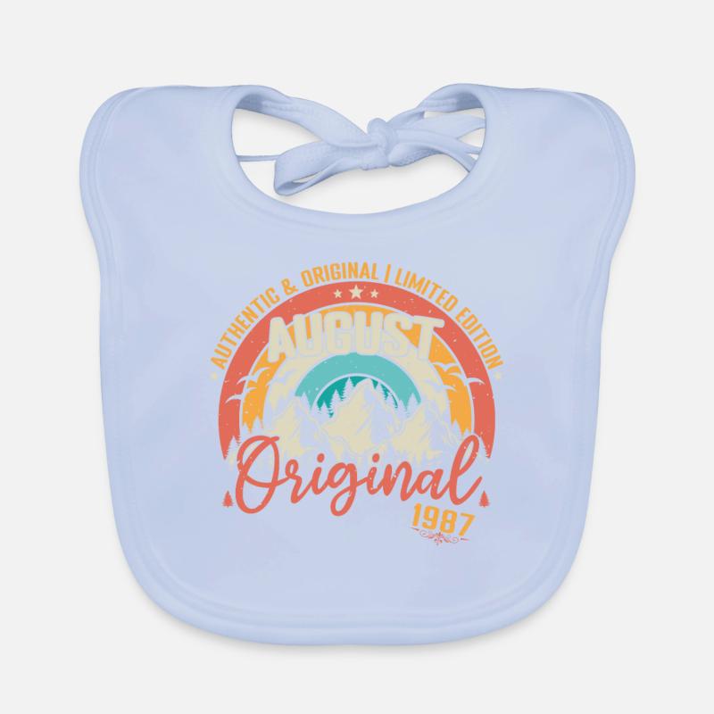 August 1987 August Geburtstag 1987 August Baby Bio-Lätzchen