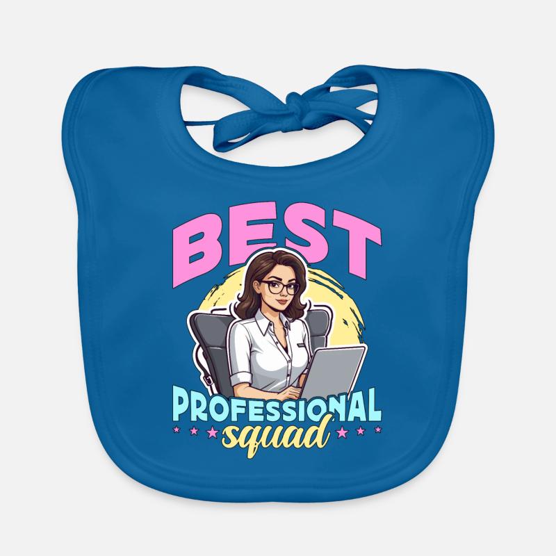Admin Assistant Best Professional Squad Secretary Organic Baby Bibs