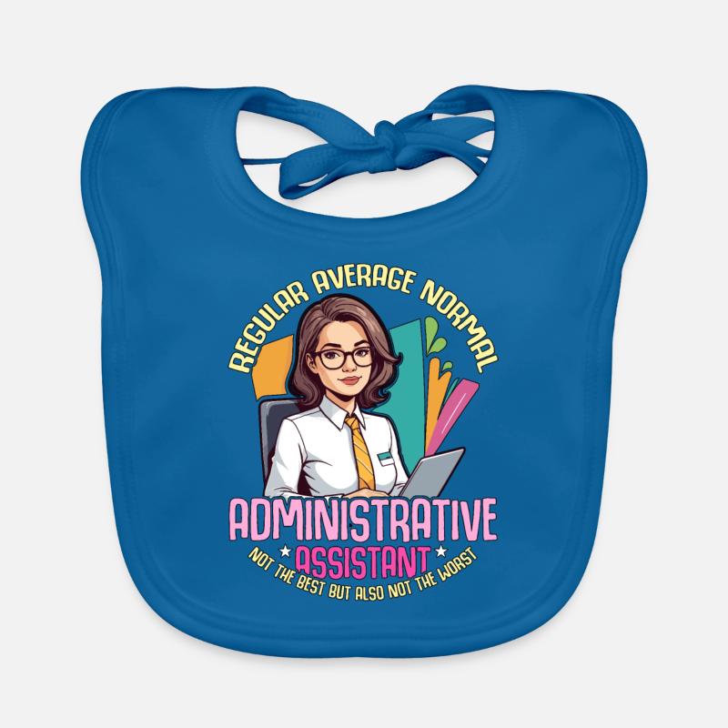 Admin Assistant Regular Average Normal Office Job Baby Bio-Lätzchen