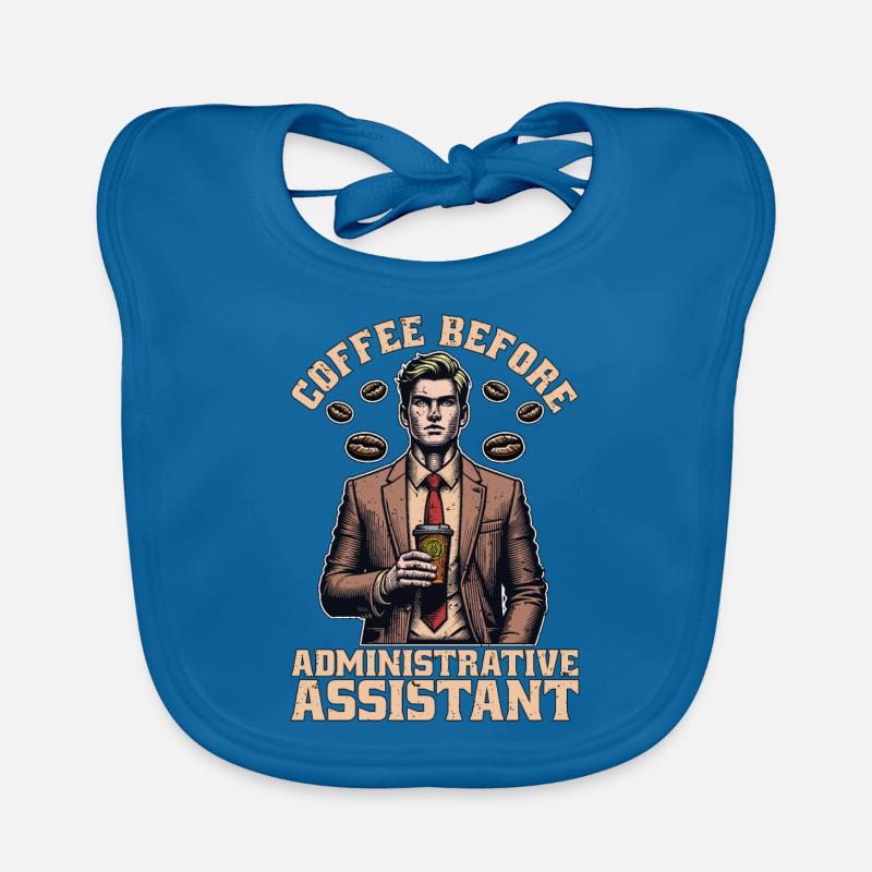 Assistante administrative Employé de bureau Café Amateur de café Bavoir bio Bébé